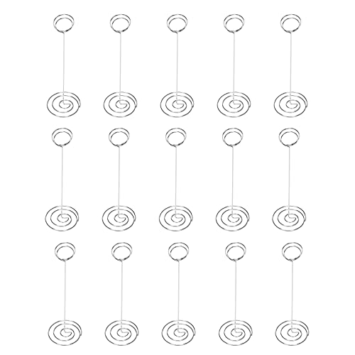 15 Packungen mit 22,6 cm (8,75 Zoll), Tischnummern, Platzkartenhalter, Menühalter, Notizhalter für Hochzeiten, Bankette von MOALIOI
