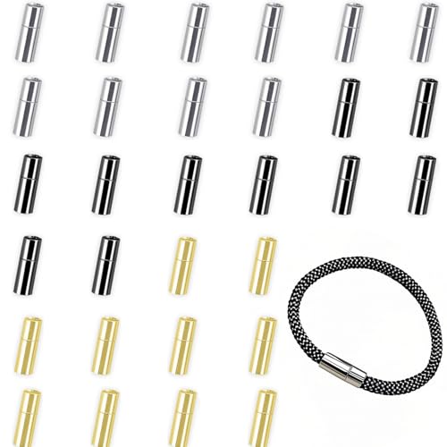 MOAMUN 30 Kettenverschluss Armband Verschluss, Armband Für Armbänder Dauerhafte Armband Verschlüsse für DIY Armband Halskette Knöchel Herstellung (3mm) von MOAMUN