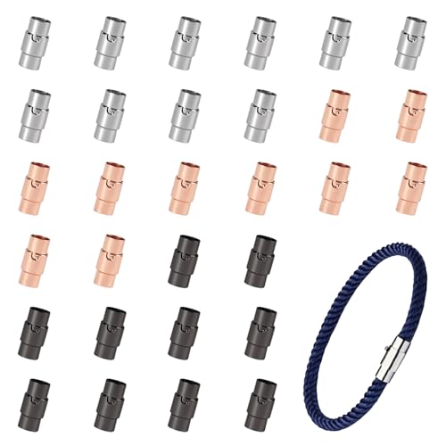 MOAMUN 30 Magnetverschluss Kette, Magnetisch Magnetverschluss Armband verschlüsse Für Armbänder, Dauerhafte Armband Verschlüsse für DIY Armband Halskette Knöchel Herstellung (5mm) von MOAMUN