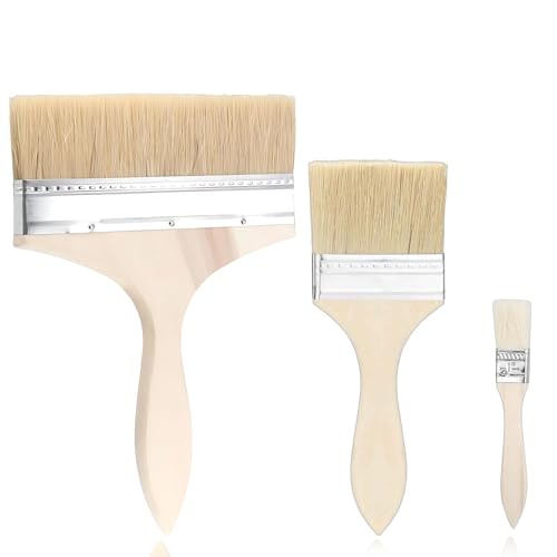 Lasurpinsel, 200mm, 90mm, 22mm, insgesamt DREI Bürsten, Flächenstreicher, Pinsel Holzlasur, Pinsel Groß, Für Holz, Wände Und Möbel Lasurpinsel, 200mm, 90mm, 22mm, insgesamt DREI Bürsten, Flächenstreicher, Pinsel Holzlasur, Pinsel Groß, Für Holz, Wände Und Möbel von MOAZIFI