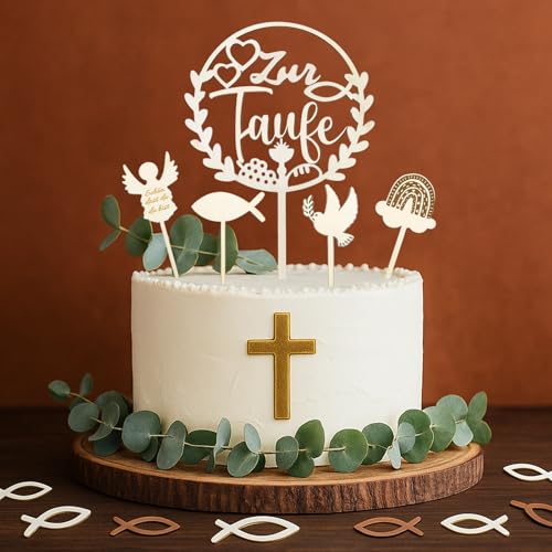 cake topper taufe，tortendeko taufe，taufe deko von MOAZIFI