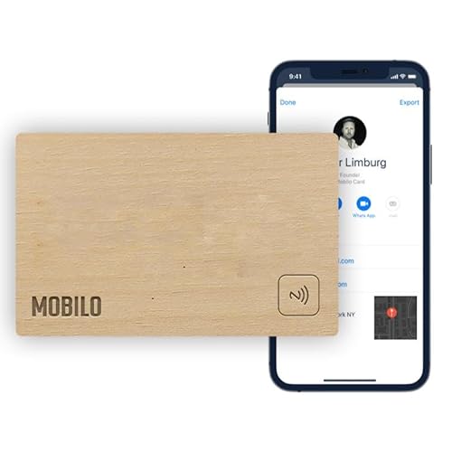 Digitale Visitenkarte – Tippen, Teilen, Verbinden – Keine App erforderlich – iPhone & Android – Holz Birke Digitale Visitenkarte – Tippen, Teilen, Verbinden – Keine App erforderlich – iPhone & Android – Holz Birke von MOBILO