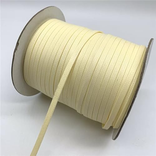 5 Yards 4 mm flach geflochtene gewachste Schnur Seil Schnur Armband geflochtenes Strin Halskette Seil geeignet for die Schmuckherstellung DIY Armband Geflecht Armbandseil ( Color : 30 ) von MOBSAN