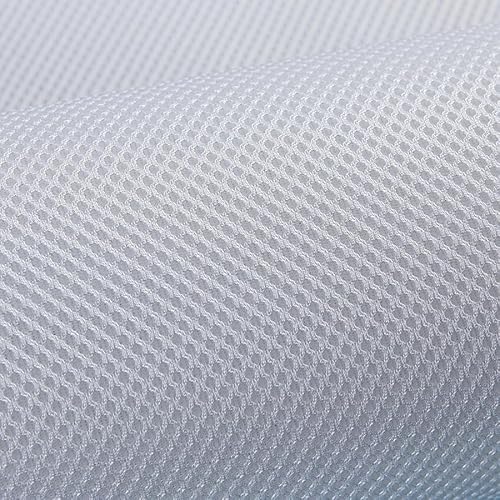 1 x 1,5 m verdickter elastischer Netzstoff, Sitzbezug, atmungsaktiv, Schuhe, Hut, Tasche, Netzstoff, Luftbett, Stoff, Sofa, Rohmaterial (weiß) von MOBUKJ.DDS