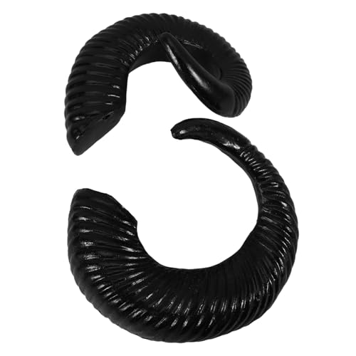 MOBUTOFU Schafhörner Haarband Haarschmuck Tierhorn Stirnband Unikat Für Halloween MOBUTOFU Schafhörner Haarband Haarschmuck Tierhorn Stirnband Unikat Für Halloween von MOBUTOFU