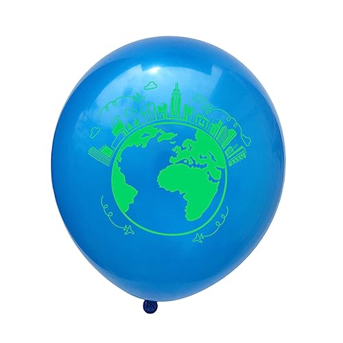 MOBUTOFU 12-zoll-weltkarte Latex Ballons Set Mit Pailletten Baby Geburtstag Dekorationen Party Supplies von MOBUTOFU