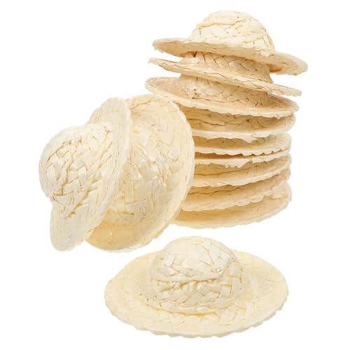 MOBUTOFU 12 Stück Strohhut, Mini Hüte Zum Basteln, Hut, Foto Requisiten, Kleiner Hut, DIY Requisite, Kleine Hüte, Dekoration, DIY Bastelhüte, Foto Requisite, Kleines Dekorationsaccessoire, MOBUTOFU 12 Stück Strohhut, Mini Hüte Zum Basteln, Hut, Foto Requisiten, Kleiner Hut, DIY Requisite, Kleine Hüte, Dekoration, DIY Bastelhüte, Foto Requisite, Kleines Dekorationsaccessoire, von MOBUTOFU
