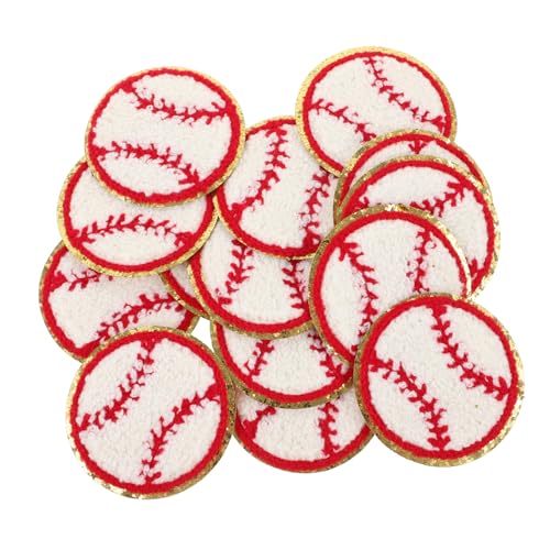 MOBUTOFU 15 Stück Stoffflicken Mit Baseball Muster, Haushalts Baseballflicken, Zarte Hutflicken, Zarte Mantelflicken, Zum Aufbügeln Auf Hutflicken, Für Den Täglichen Gebrauch, MOBUTOFU 15 Stück Stoffflicken Mit Baseball Muster, Haushalts Baseballflicken, Zarte Hutflicken, Zarte Mantelflicken, Zum Aufbügeln Auf Hutflicken, Für Den Täglichen Gebrauch, von MOBUTOFU