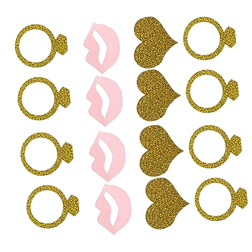 MOBUTOFU 100 Stücke Herzförmige Lippenpapier Konfetti Für Hochzeit Tisch Dekoration von MOBUTOFU