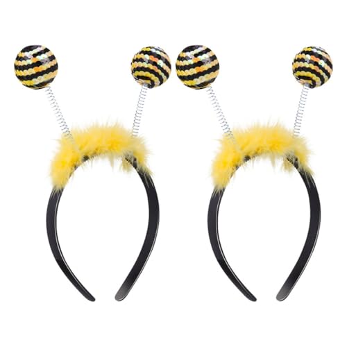 MOBUTOFU 2 Stück Bienen Haarreif mit Federball für Partys und Themen Events Verstellbarer Kopfschmuck für Frauen und Witziges Kostümzubehör Zufällige Farben Zufällige Farbe MOBUTOFU 2 Stück Bienen Haarreif mit Federball für Partys und Themen Events Verstellbarer Kopfschmuck für Frauen und Witziges Kostümzubehör Zufällige Farben Zufällige Farbe von MOBUTOFU