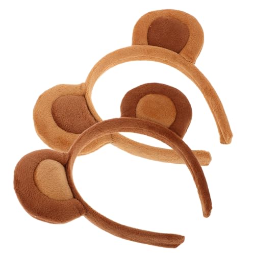 MOBUTOFU 2 Stück Niedliche Affenohren Stirnbänder aus Weichem Material Vielseitig als Tier Kostüm Accessoire und Praktisches Gesichts Haarband für Erwachsene bei Partys und Fotoshootings von MOBUTOFU