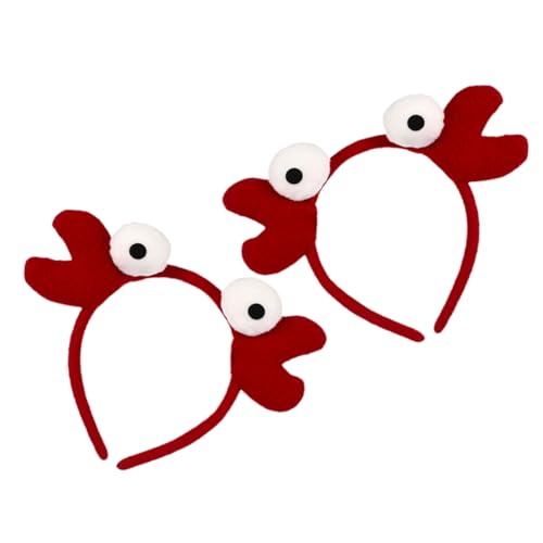 MOBUTOFU 2 Stück Süßes Rotes Krabben Stirnband mit Großen Augen Teiliges Halloween Kostüm Haarreif Kreatives Party Accessoire für Cosplay Karneval Geburtstagsfeier und Festliche Anlässe MOBUTOFU 2 Stück Süßes Rotes Krabben Stirnband mit Großen Augen Teiliges Halloween Kostüm Haarreif Kreatives Party Accessoire für Cosplay Karneval Geburtstagsfeier und Festliche Anlässe von MOBUTOFU