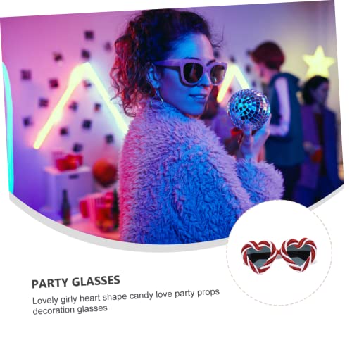 MOBUTOFU 2 Stück Teiliges Herzförmige Partybrille aus Leichtem Sicherem Material Lustige Foto requisiten für Erwachsene und Partydekoration und Geschenkidee von MOBUTOFU