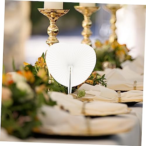 MOBUTOFU 20 Stück Teiliges Weißer Faltbarer Papierfächer in Runder und Herzförmiger Form Handlich Faltbar als DIY Hochzeitsdeko Partyaccessoire und Sommerlicher Hitzeschutz MOBUTOFU 20 Stück Teiliges Weißer Faltbarer Papierfächer in Runder und Herzförmiger Form Handlich Faltbar als DIY Hochzeitsdeko Partyaccessoire und Sommerlicher Hitzeschutz von MOBUTOFU