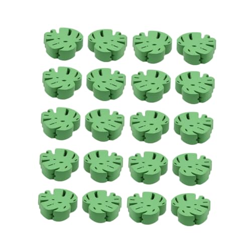 MOBUTOFU 20stücke Holzperlen Blattperlen Für Diy Schmuck Halsketten Schlüsselanhänger Mit Filigranem Design Bastelperlen Lose Perlen Zur Schmuckherstellung von MOBUTOFU