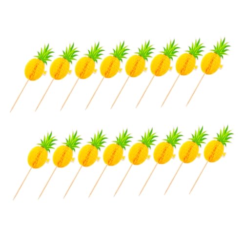 MOBUTOFU 30 Stück Teiliges Cake Picks Hawaiian Party Tortendeko mit Kreativen Ansteckkarten Einfachem Design Tortenverzierung für Geburtstag Feier Dessert Festliche Stimmung von MOBUTOFU