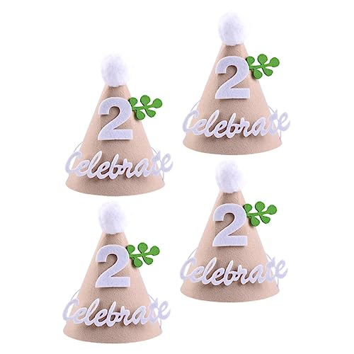 MOBUTOFU 4 Stück Non Woven Partyhut party kinderparty neugeborene hüte Dekorationen zum ersten Geburtstag für Jungen Geburtstagsmützen für kopfschmuck zum geburtstag MOBUTOFU 4 Stück Non Woven Partyhut party kinderparty neugeborene hüte Dekorationen zum ersten Geburtstag für Jungen Geburtstagsmützen für kopfschmuck zum geburtstag von MOBUTOFU