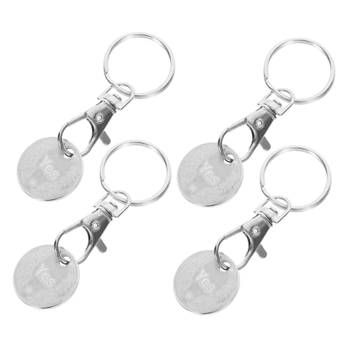 MOBUTOFU 4 Stück Teiliges Einkaufswagenchip Schlüsselring aus Abnehmbarer Trolley Token Halter für Einkaufswagen Schlüsselanhänger für Täglichen Gebrauch MOBUTOFU 4 Stück Teiliges Einkaufswagenchip Schlüsselring aus Abnehmbarer Trolley Token Halter für Einkaufswagen Schlüsselanhänger für Täglichen Gebrauch von MOBUTOFU