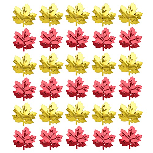 MOBUTOFU Thanksgiving Day Festival Konfetti 5 Taschen Von Paillette Party Supplies Dekorative Maple Leaf Prop von MOBUTOFU