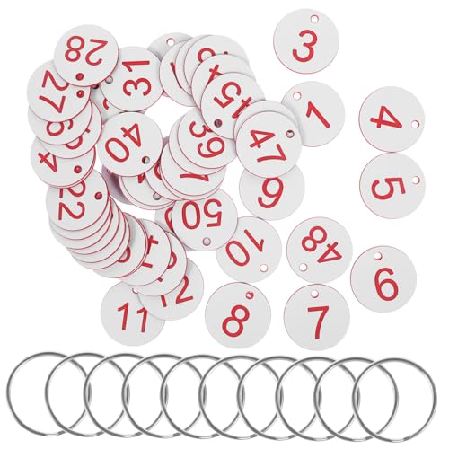 MOBUTOFU 50 Sets Nummernschild Hängeanhänger Schlüsselanhänger Mit Anhängern Hängende Nummernanhänger Nummernanhänger Runde Nummernanhänger Nummernanhänger Mit Schlüsselringen MOBUTOFU 50 Sets Nummernschild Hängeanhänger Schlüsselanhänger Mit Anhängern Hängende Nummernanhänger Nummernanhänger Runde Nummernanhänger Nummernanhänger Mit Schlüsselringen von MOBUTOFU