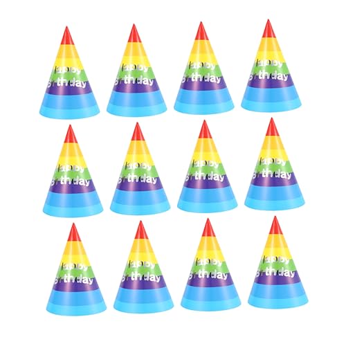 MOBUTOFU Modische Dreieckige Partyhüte für Jungen und Mädchen 50 Stück Geburtstagsparty Bequemes Regenbogen- für Jungen und Mädchen MOBUTOFU Modische Dreieckige Partyhüte für Jungen und Mädchen 50 Stück Geburtstagsparty Bequemes Regenbogen- für Jungen und Mädchen von MOBUTOFU