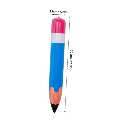 MOBUTOFU 7 Stück Teiliges Aufblasbare PVC Bleistifte Große Schulanfang Dekoration Bunte Klassenzimmer Wanddeko Sichere Auffällige Jumbo Bleistiftspielzeuge für Party und Unterricht von MOBUTOFU