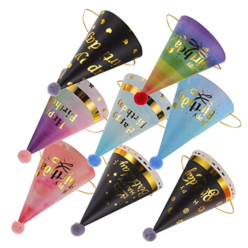 MOBUTOFU 8 Stücke Hut Party Headwear Kinder Party Favors Geburtstag Dekoration Geburtstag Lieferungen Geburtstag Headwear MOBUTOFU 8 Stücke Hut Party Headwear Kinder Party Favors Geburtstag Dekoration Geburtstag Lieferungen Geburtstag Headwear von MOBUTOFU