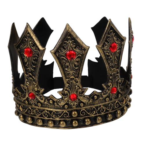 MOBUTOFU Mit Diamanten Bestickte Königskrone Zum Geburtstag. Königskostüm-accessoire Für Herren Im Mittelalterlichen Stil. Leicht Und Bequem Für Partys Und Veranstaltungen. MOBUTOFU Mit Diamanten Bestickte Königskrone Zum Geburtstag. Königskostüm-accessoire Für Herren Im Mittelalterlichen Stil. Leicht Und Bequem Für Partys Und Veranstaltungen. von MOBUTOFU