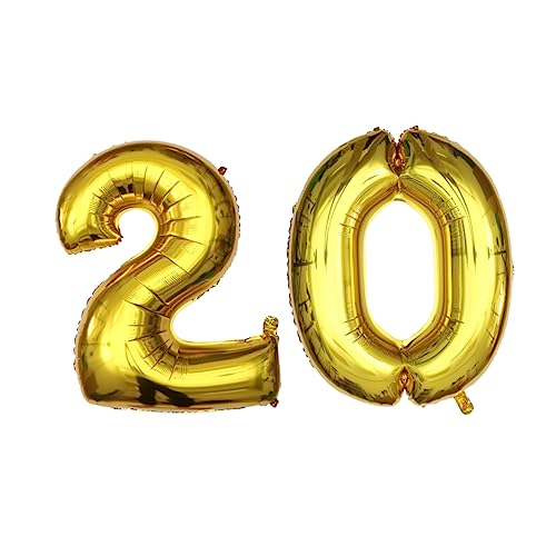 MOBUTOFU Gold Nummer 20 Folienballon Jumbo Folienballon Für Geburtstagsfeiern Jubiläen Und Fotorequisiten Partydekoration Für Besondere Anlässe MOBUTOFU Gold Nummer 20 Folienballon Jumbo Folienballon Für Geburtstagsfeiern Jubiläen Und Fotorequisiten Partydekoration Für Besondere Anlässe von MOBUTOFU