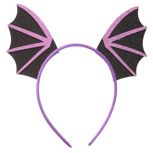 MOBUTOFU Halloween Stirnband mit Fledermausflügeln für Damen und Teens Lebendig Gestalteter Haarreif Leicht zu Tragen Rutschfestes Party Accessoire für Halloween Kostüm und Cosplay von MOBUTOFU