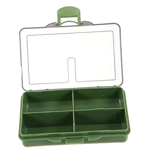 MOBUTOFU Kompakte Angelzubehör Box mit Fächern Robuste Köder und Angelgerät Aufbewahrung Wasserdichte Sortierbox für Kleinteile Praktischer Organizer für Angelausrüstung für Angelfreunde von MOBUTOFU