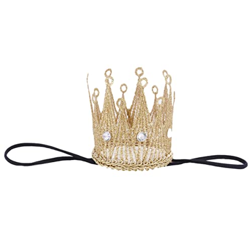 MOBUTOFU Krone Haarband Elastisch mit Strasssteinen Weiches Tiara Stirnband für Junge Mädchen Geeignet für Geburtstag Shower Fotoshooting Mädchen Kopfbedeckung Bequem und Langlebig von MOBUTOFU
