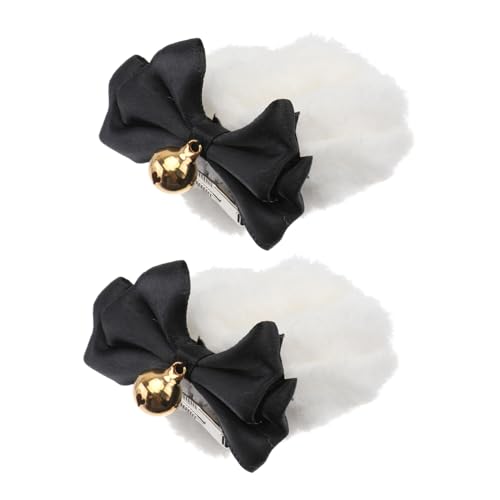 MOBUTOFU Niedliches Teiliges Bärenohren Haarschmuck mit Schleife Weiche Leichte Haarklammern für Mädchen Party und Alltag Hübsche Haarspangen Vielseitiges Accessoire für Frisuren von MOBUTOFU