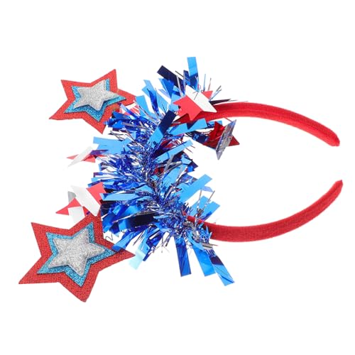 MOBUTOFU Pentagramm Stirnband, Haar Accessoire Zum Unabhängigkeitstag, Stirnband Requisiten, Cosplay Stirnbänder Zum Unabhängigkeitstag, Stirnbänder Mit Amerikanischer Flagge, Festival MOBUTOFU Pentagramm Stirnband, Haar Accessoire Zum Unabhängigkeitstag, Stirnband Requisiten, Cosplay Stirnbänder Zum Unabhängigkeitstag, Stirnbänder Mit Amerikanischer Flagge, Festival von MOBUTOFU