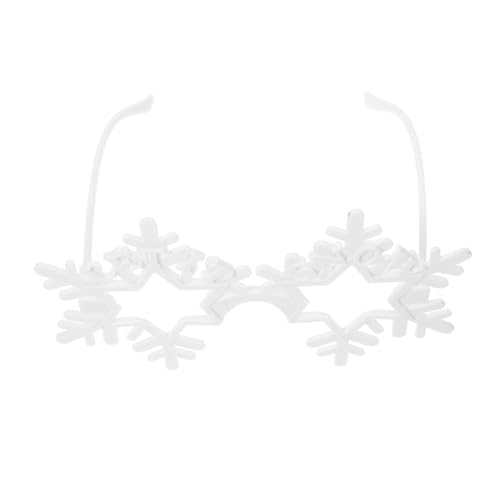 MOBUTOFU Randlose Schneeflockenbrille für Herren Modische Lustige Party Sonnenbrille Dekoratives Accessoire für Weihnachten Festivals Fotorequisiten und Winterliche Events von MOBUTOFU