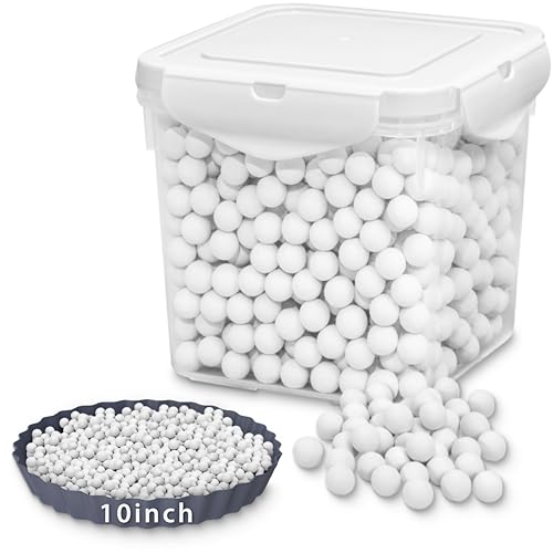 MOBYKE 1 kg Kuchengewichte für Blindbacken, Keramik-Kuchengewichte, Blindbackperlen, Kuchengewichte zum Backen, Kruste, Naturkeramik, Steingut, mit Aufbewahrungsbox MOBYKE 1 kg Kuchengewichte für Blindbacken, Keramik-Kuchengewichte, Blindbackperlen, Kuchengewichte zum Backen, Kruste, Naturkeramik, Steingut, mit Aufbewahrungsbox von MOBYKE