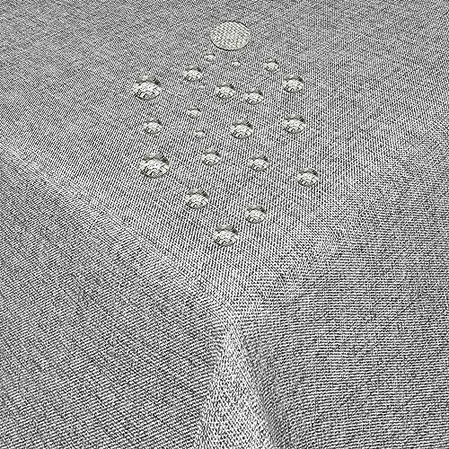 Tischdecke Stoff Damast Leinen-Optik Jacquard mit Fleckschutz eckig 80x80 cm Grau Tischdecke Stoff Damast Leinen-Optik Jacquard mit Fleckschutz eckig 80x80 cm Grau von MODERNO