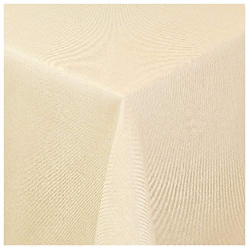Tischdecke Damast Maßanfertigung im Leinen-Design in Beige eckig 130x240 cm, weitere Farben und Größen wählbar Tischdecke Damast Maßanfertigung im Leinen-Design in Beige eckig 130x240 cm, weitere Farben und Größen wählbar von MODERNO