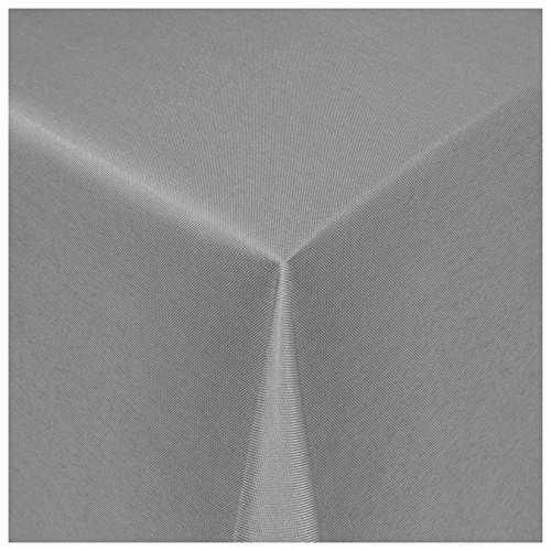 Tischdecke Damast Maßanfertigung im Uni-Design in Grau eckig 140x600 cm, weitere Farben und Größen wählbar Tischdecke Damast Maßanfertigung im Uni-Design in Grau eckig 140x600 cm, weitere Farben und Größen wählbar von MODERNO