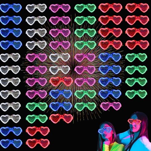 MODOAO Blinkende Party-Brille, 5 Stück, Neon-LED-Brille, 5 Farben, LED-Beleuchtung, Sonnenbrille, 3 Lichtmodi, Partyzubehör, für Weihnachten, Halloween, wilde Clubbing, Geburtstagsparty MODOAO Blinkende Party-Brille, 5 Stück, Neon-LED-Brille, 5 Farben, LED-Beleuchtung, Sonnenbrille, 3 Lichtmodi, Partyzubehör, für Weihnachten, Halloween, wilde Clubbing, Geburtstagsparty von MODOAO