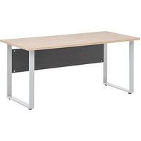 MÖBELPARTNER 1500 Schreibtisch anthrazit, eiche hell rechteckig, Kufen-Gestell silber 160,0 x 75,0 cm MÖBELPARTNER 1500 Schreibtisch anthrazit, eiche hell rechteckig, Kufen-Gestell silber 160,0 x 75,0 cm von MÖBELPARTNER