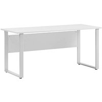 MÖBELPARTNER 1500 Schreibtisch lichtgrau rechteckig, Kufen-Gestell silber 160,0 x 75,0 cm MÖBELPARTNER 1500 Schreibtisch lichtgrau rechteckig, Kufen-Gestell silber 160,0 x 75,0 cm von MÖBELPARTNER