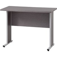 MÖBELPARTNER 4000 Schreibtisch eschegrau rechteckig, Kufen-Gestell esche 90,0 x 65,0 cm von MÖBELPARTNER