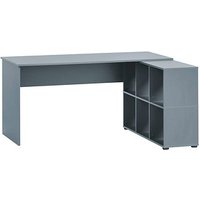 MÖBELPARTNER 500 Schreibtisch blaugrau rechteckig, Wangen-Gestell blau 150,0 x 65,0 cm MÖBELPARTNER 500 Schreibtisch blaugrau rechteckig, Wangen-Gestell blau 150,0 x 65,0 cm von MÖBELPARTNER