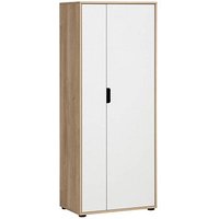 MÖBELPARTNER Aktenschrank Emmik, 702041 weiß-eiche, weiß 3 Fachböden 62,1 x 41,0 x 163,6 cm von MÖBELPARTNER