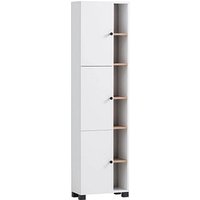 MÖBELPARTNER Badschrank Balto 157483 weiß 44,9 x 23,4 x 167,6 cm von MÖBELPARTNER