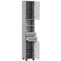 MÖBELPARTNER Badschrank Jelda 154231 platingrau, eiche-landhaus 30,3 x 32,6 x 180,9 cm MÖBELPARTNER Badschrank Jelda 154231 platingrau, eiche-landhaus 30,3 x 32,6 x 180,9 cm von MÖBELPARTNER