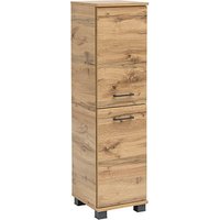 MÖBELPARTNER Badschrank Nora 144980 eiche landhaus 30,3 x 32,6 x 116,9 cm von MÖBELPARTNER