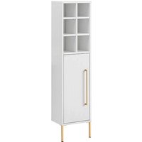 MÖBELPARTNER Badschrank Sarah 148429 kreideweiß 30,4 x 21,8 x 130,6 cm von MÖBELPARTNER