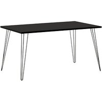 MÖBELPARTNER Fynn Schreibtisch schwarz rechteckig, 4-Fuß-Gestell schwarz 140,0 x 80,0 cm MÖBELPARTNER Fynn Schreibtisch schwarz rechteckig, 4-Fuß-Gestell schwarz 140,0 x 80,0 cm von MÖBELPARTNER